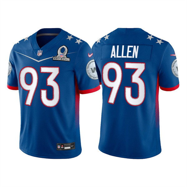 Men’s Washington Football Team #93 Jonathan Allen 2022 Royal NFC Pro Bowl Stitched Jersey